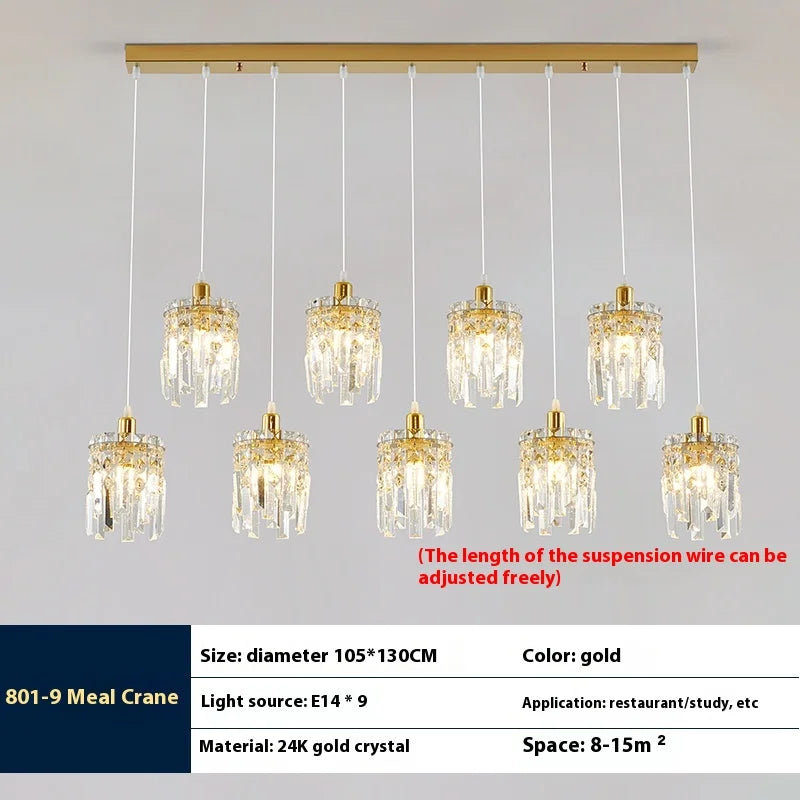 lampe en cristal de luxe pour intérieur moderne élégant - vue 8 sur 14