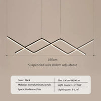 suspension moderne à led pour intérieur décoratif élégant