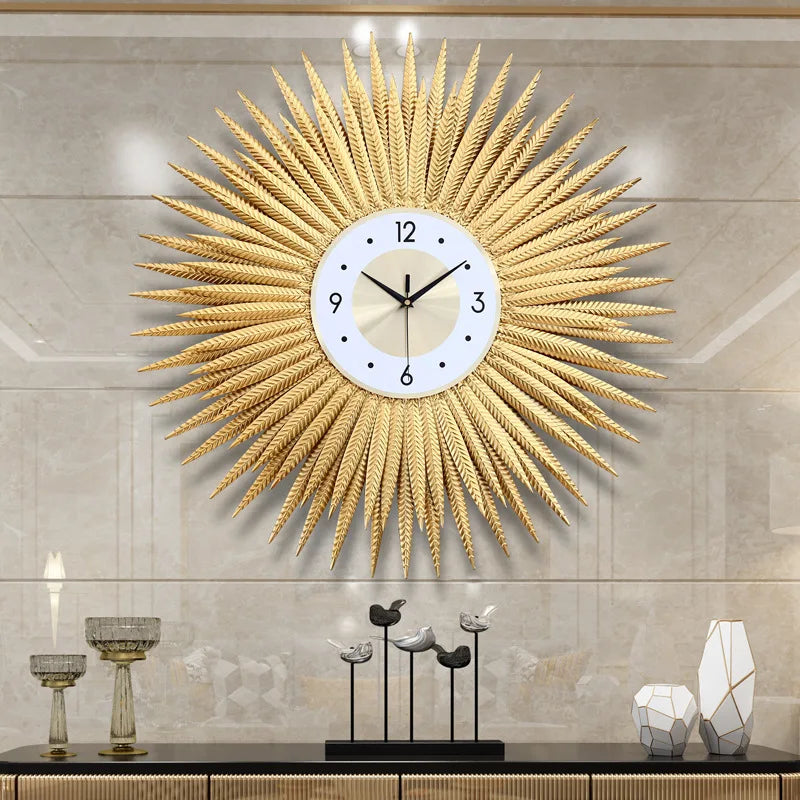 horloge murale moderne design quartz décoration intérieure élégante - vue 3 sur 5