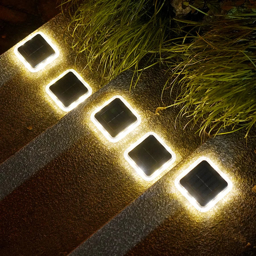 Lampe solaire au sol à 8led - vue 4 sur 10