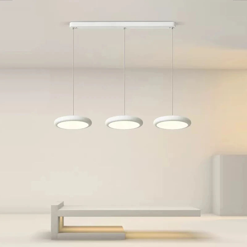 Nordique LED Suspension Lumière Vert 1-3 Tête Disque Lampes Suspendues Lustre Pour Salon Chambre Cuisine Salle À Manger Décor À La Maison Luminaire - vue 2 sur 21