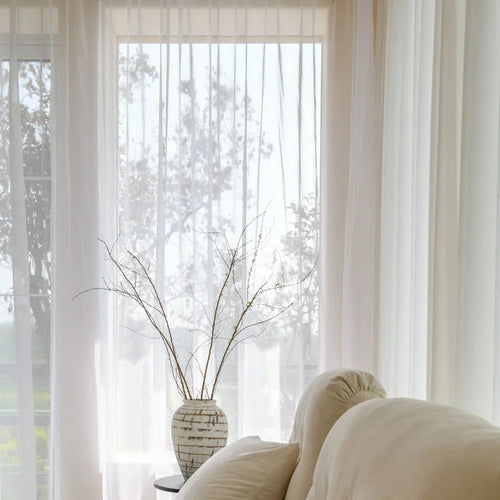 Voilage tulle léger moderne pour salon et chambre - vue 5 sur 6
