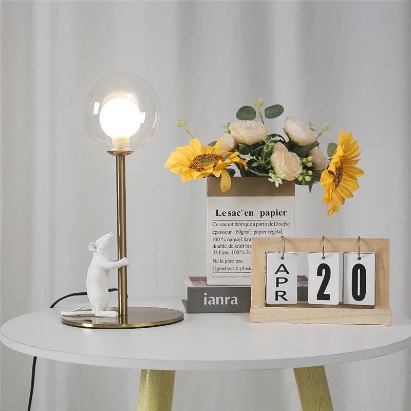 lampadaires modernes en résine animaux lampes led sur pied - vue 6 sur 8