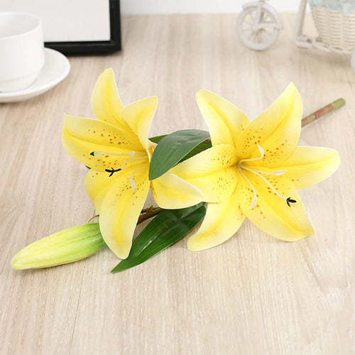 fleurs artificielles de lys pour décoration de jardin et mariage - vue 12 sur 13