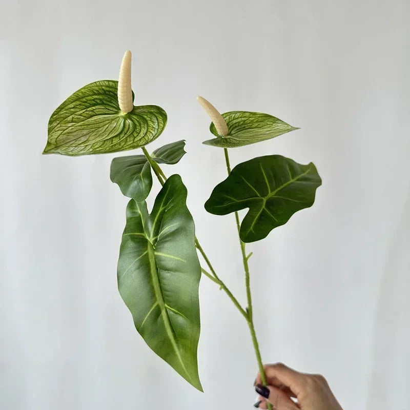 fleurs artificielles anthurium pour décoration de fête et vacances - vue 8 sur 16