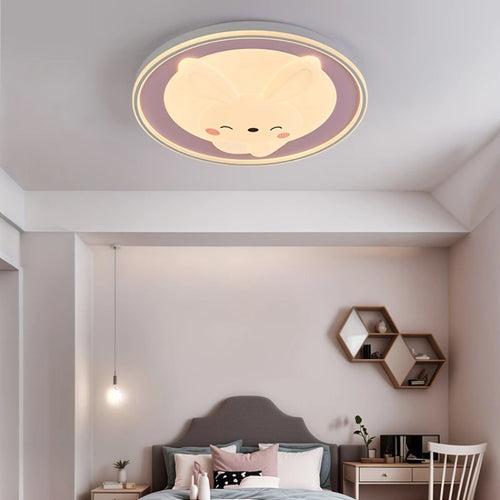plafonnier lapin dessin animé pour décoration chambre enfants - vue 3 sur 9