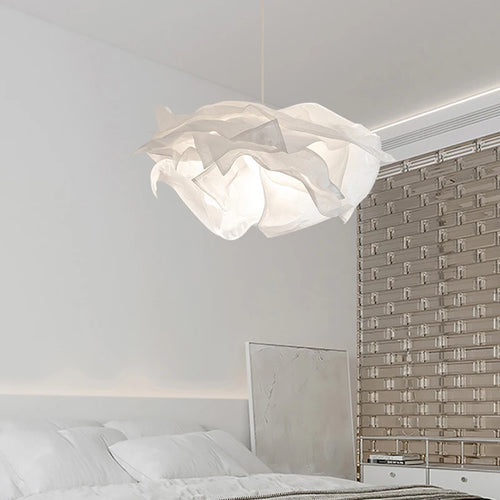 lustre minimaliste en papier led pour éclairage intérieur bricolage - vue 6 sur 12
