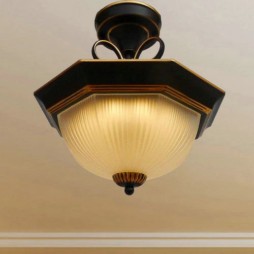 plafonnier led vintage rétro style classique design lumineux - vue 4 sur 8