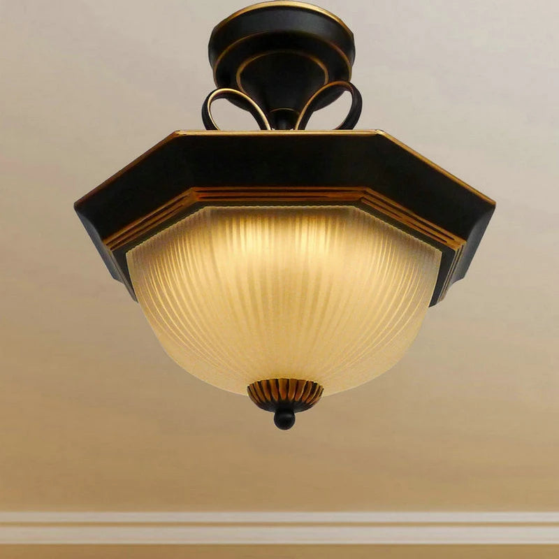 plafonnier led vintage rétro style classique design lumineux - vue 4 sur 8