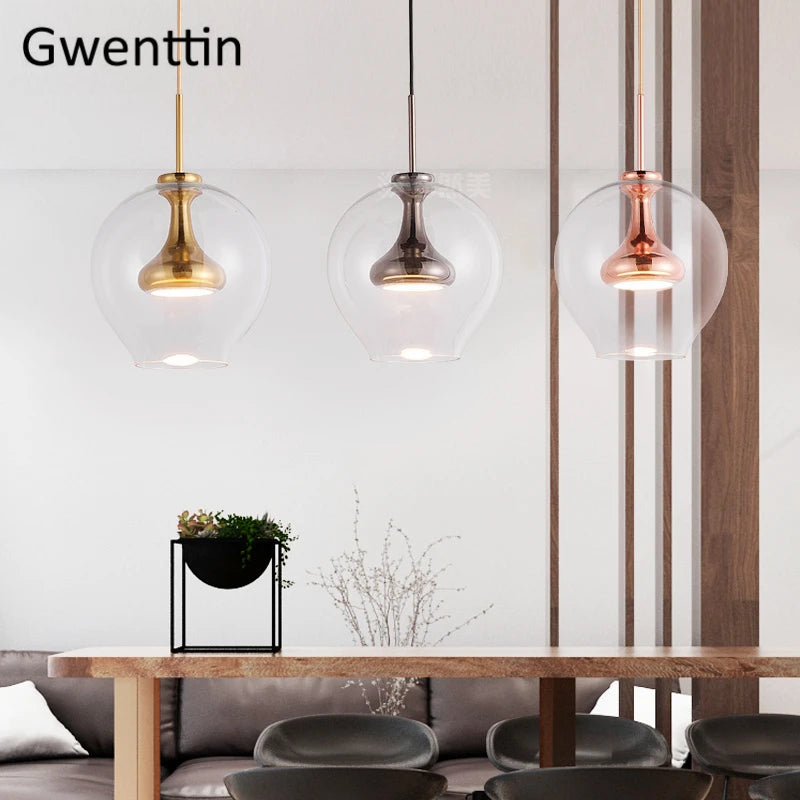 suspension en verre moderne pour décoration intérieure élégante - vue 3 sur 9