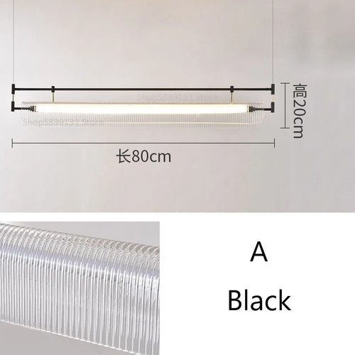 suspension minimalistes italiennes en acrylique led modernes - vue 13 sur 18