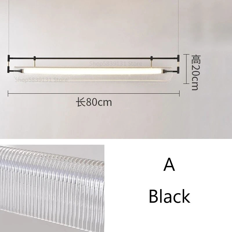 suspension minimalistes italiennes en acrylique led modernes - vue 12 sur 18