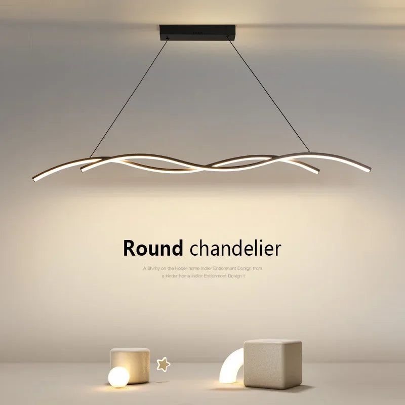 suspension moderne à led pour décoration intérieure élégante - vue 4 sur 12