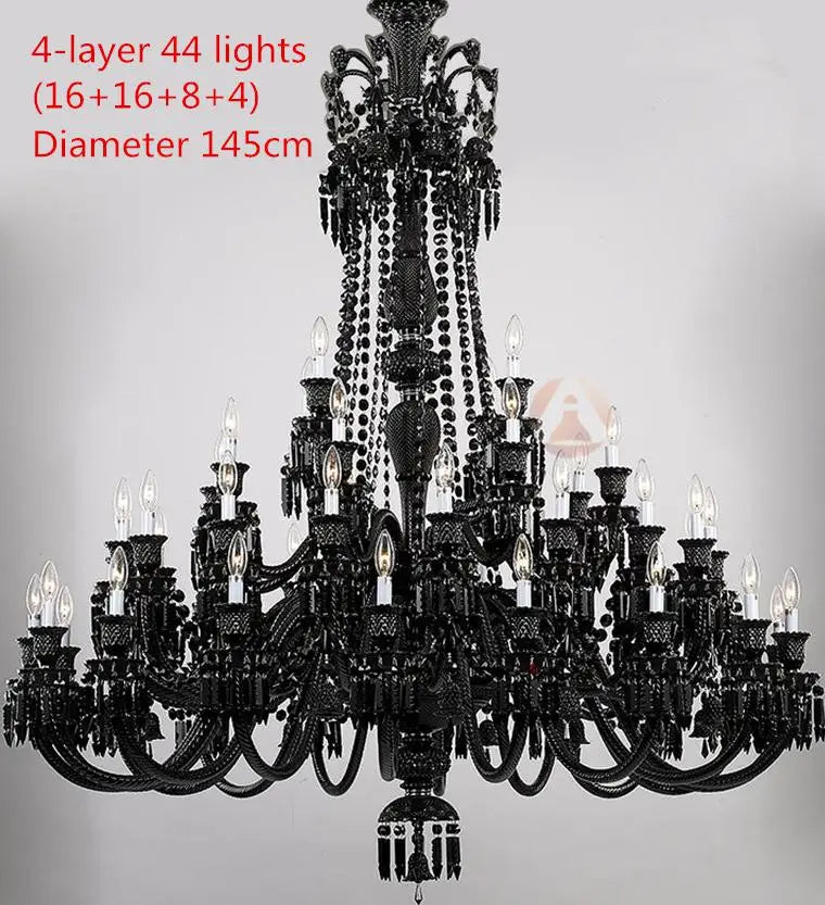 lustre en cristal à 44 bras pour hôtel et centre commercial - vue 8 sur 12