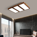 lustre à led moderne pour intérieur design en bois