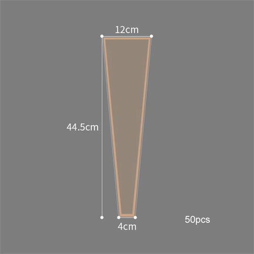 lot de 50 sachets imperméables pour roses à offrir pour la saint valentin - vue 17 sur 18