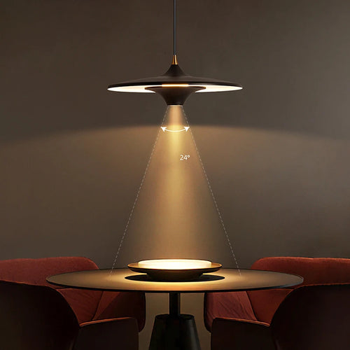 suspension design simple soucoupe volante led intérieur - vue 2 sur 11