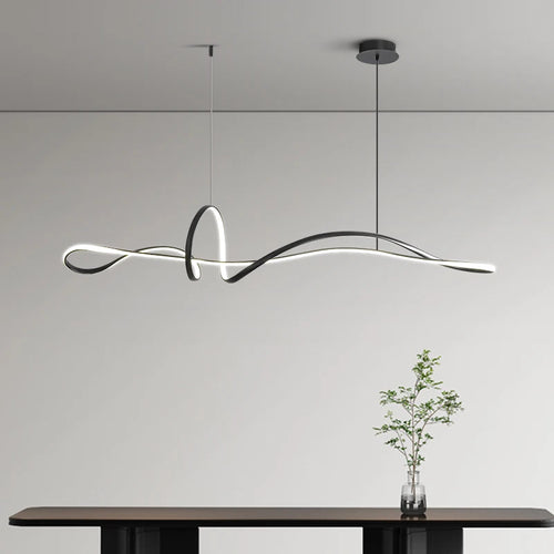 lustre minimal personnalisé nœud papillon éclairage moderne 2023 - vue 2 sur 8