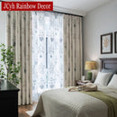 Rideau moderne motif feuilles pour salon chambre