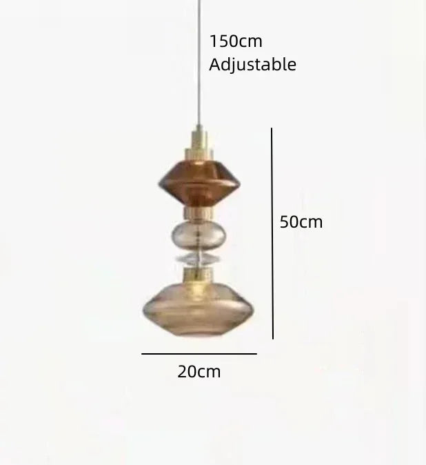 lustre moderne en cristal avec éclairage led pour décoration intérieure - vue 14 sur 14