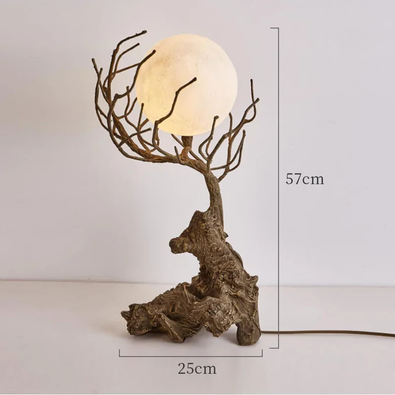 lustre suspendu en forme de branche d'arbre à led décor rétro - vue 9 sur 12