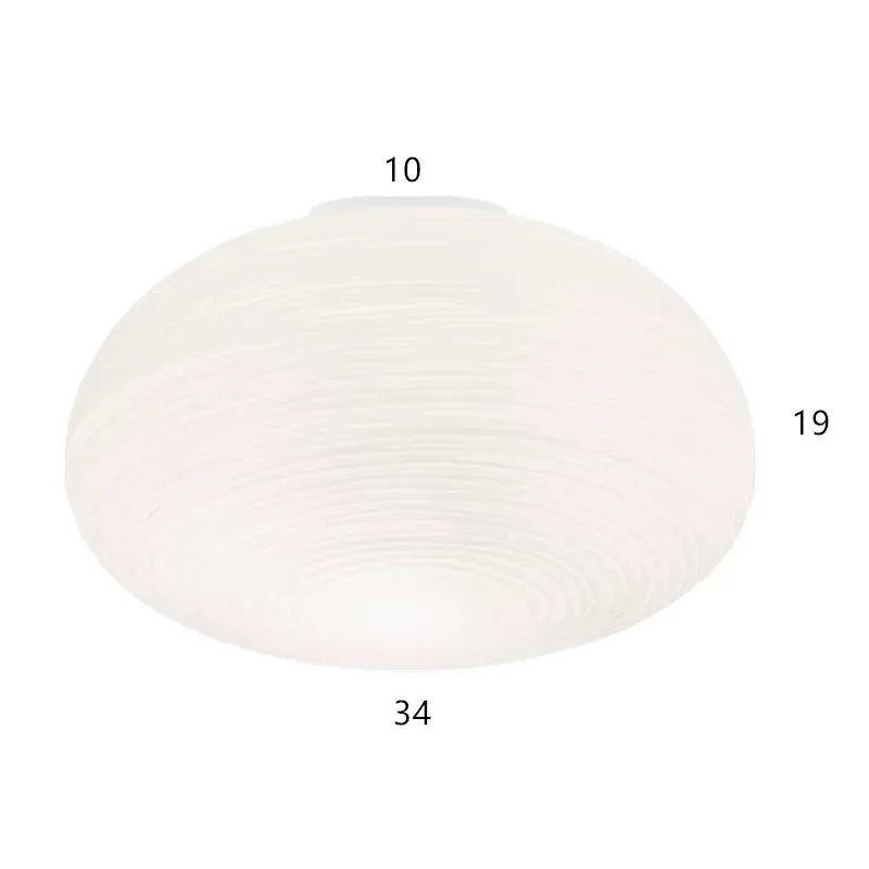 suspension led en verre style japonais moderne pour intérieur élégant - vue 14 sur 14