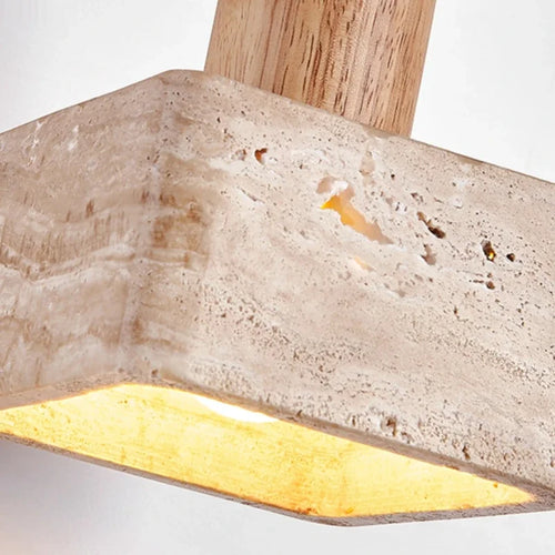 suspension en bois massif pour décoration intérieure créative rétro - vue 6 sur 7