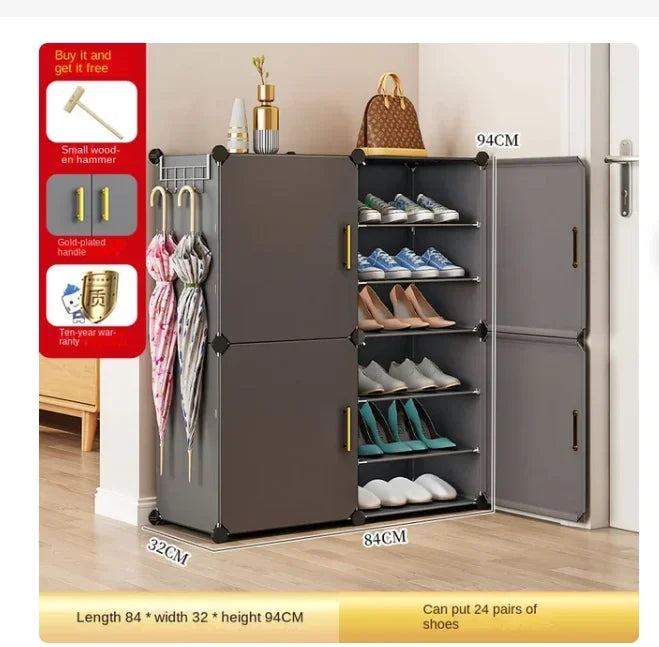 armoire pliable moderne pour rangement de chaussures à la maison - vue 8 sur 9