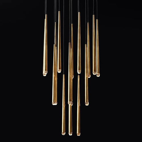 lustre en cristal design moderne pour éclairage intérieur élégant - vue 2 sur 17