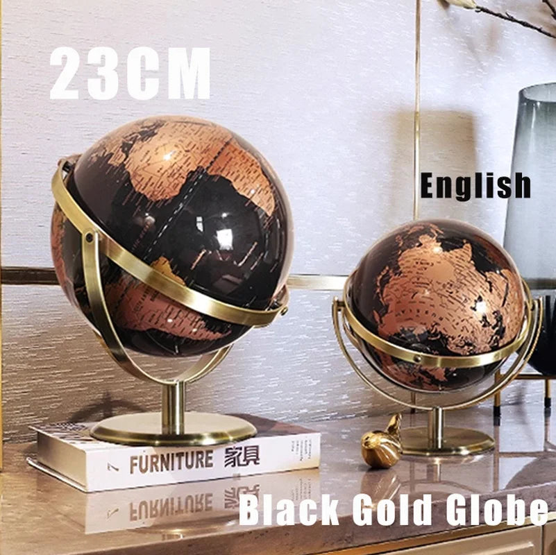 globe terrestre moderne rétro pour apprentissage et décoration - vue 2 sur 7