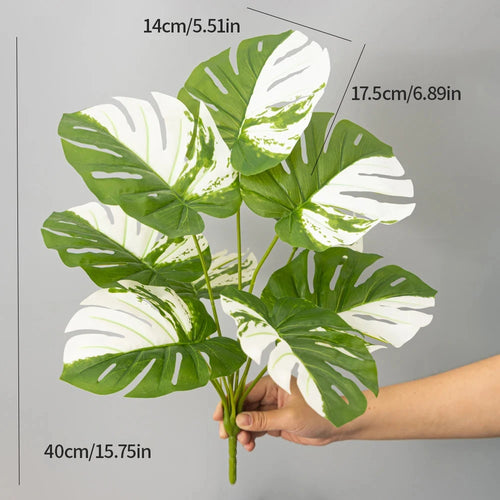 plante artificielle tortue tropicale avec feuilles décoratives pour intérieur - vue 7 sur 8