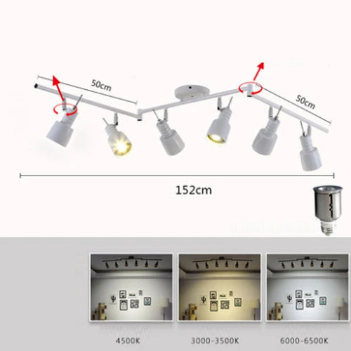 plafonnier led design pour salon bar et bureau - vue 13 sur 17