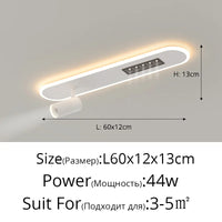 A New Type Of Nordic Long Strip Household LED Chandelier, Used For Living Rooms, Bedrooms, Halls, Balconies, Spotlights, And