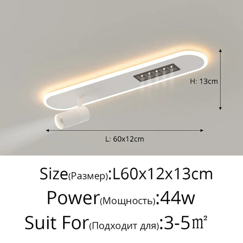 A New Type Of Nordic Long Strip Household LED Chandelier, Used For Living Rooms, Bedrooms, Halls, Balconies, Spotlights, And