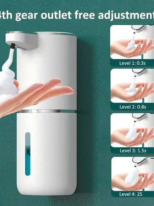 distributeur de savon automatique moussant rechargeable sans contact - vue 3 sur 7