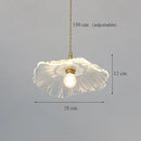 suspension en verre tournesol japonais design moderne décoratif