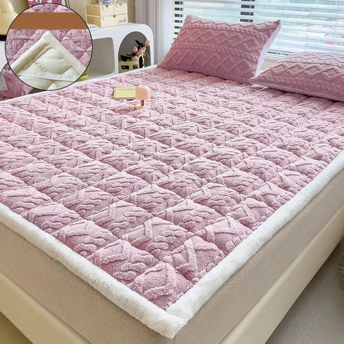 surmatelas doux en velours agneau pour étudiants et dortoirs - vue 13 sur 12