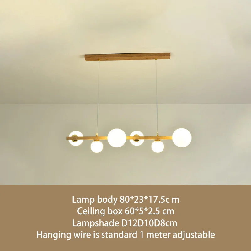 lustre abat-jour en verre suspension décor maison luminaire - vue 5 sur 10