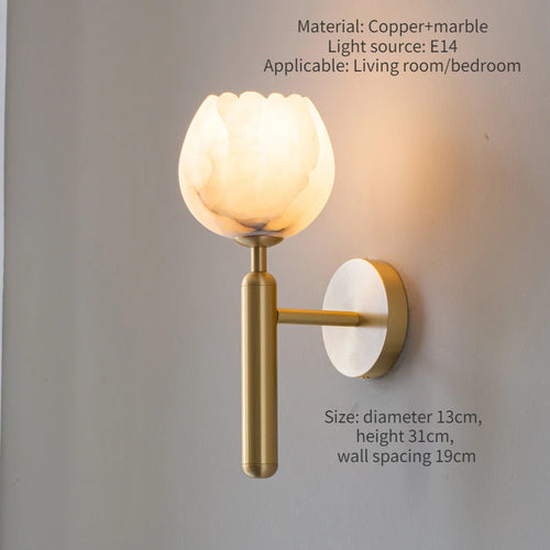 applique murale en marbre naturel style minimaliste et luxe - vue 9 sur 8