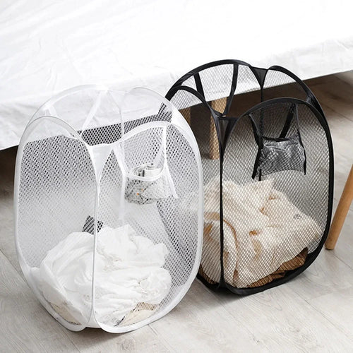 panier à linge pliable ventilé grande capacité portable - vue 2 sur 7