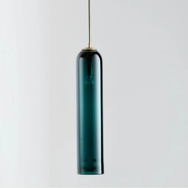 Suspension LED moderne en verre gris - vue 11 sur 12