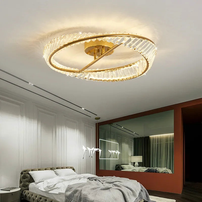 Plafonnier de luxe en cristal led pour intérieur - vue 4 sur 8