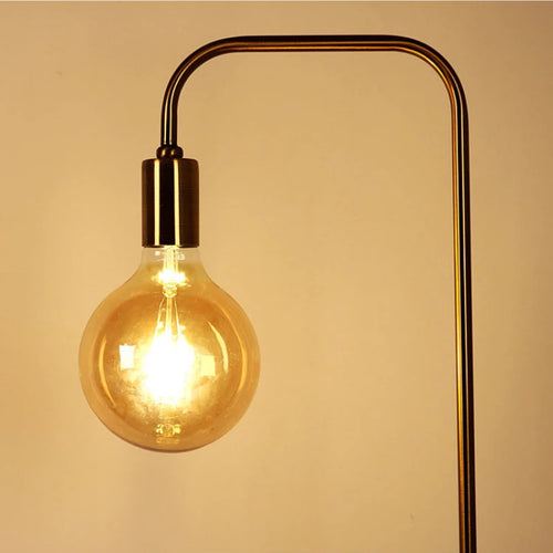 lampadaire rétro en laiton led au design créatif minimaliste - vue 5 sur 7