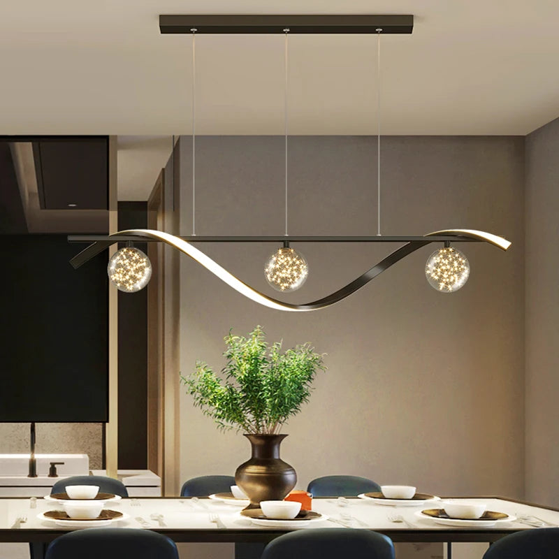 Modern Full Star Dining Room Chandelier Living Room, Kitchen Dining Table, Bedroom Office Gold Decorative Lighting Chandelier - vue 1 sur 8