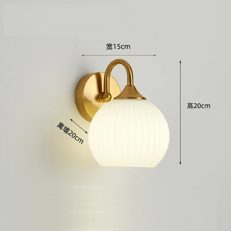 applique murale led en verre pour intérieur moderne - vue 6 sur 9