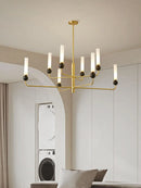 lustre moderne à LED pour décoration intérieure élégante et simple