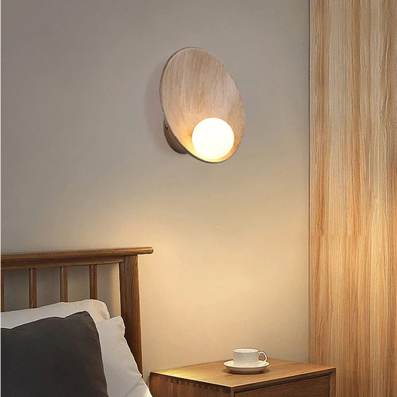 applique murale ronde en résine pour décoration maison - vue 5 sur 8