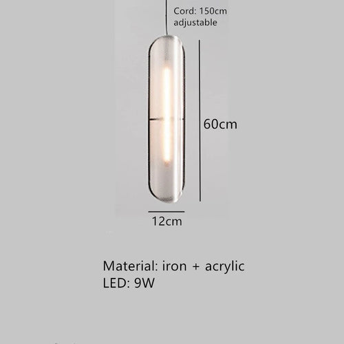 suspension led moderne avec cordon chaud réglable - vue 11 sur 12