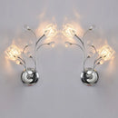 applique murale en cristal doré pour intérieur décoratif