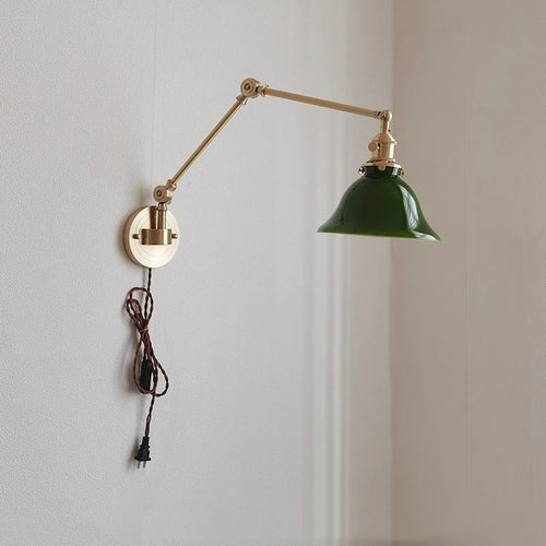applique murale iwhd en cuivre rotative avec bras long pivotant - vue 10 sur 23